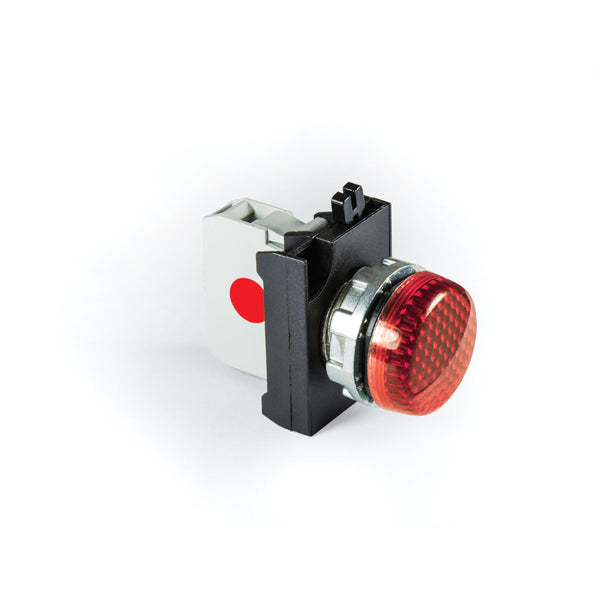 EMAS Red Metal Pilot Light - IP65 - CM0D0XK - 110V AC-DC