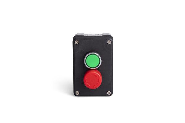 Control Box with 1 Green and 1 Red Stop Button - IP65 - EMAS
