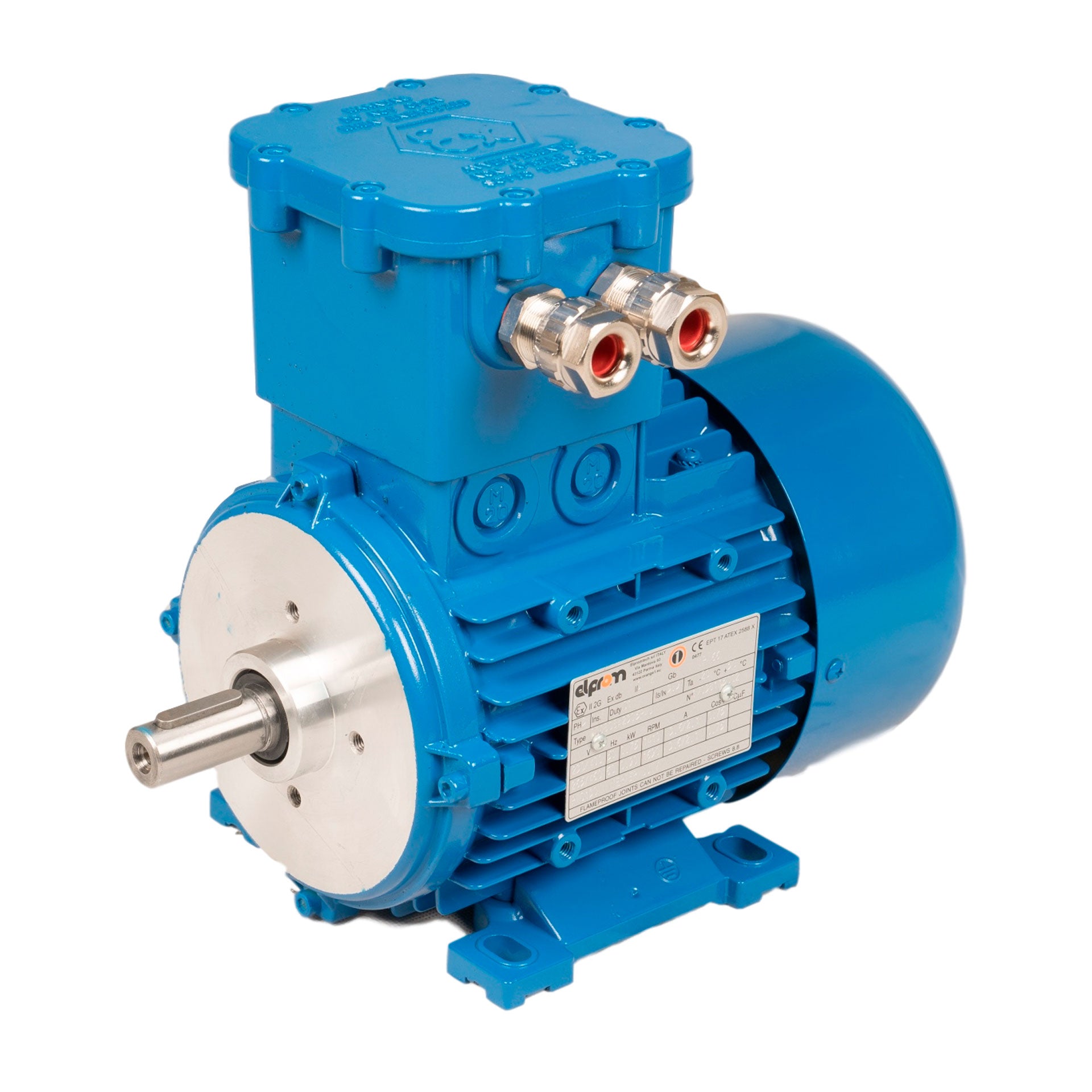 Ext Atex Motor 2.2kW ATEX Motor 2P B3 - Zone 1 - ELPROM/ORANGE1 - 230V-415V IE3 - 90L ...