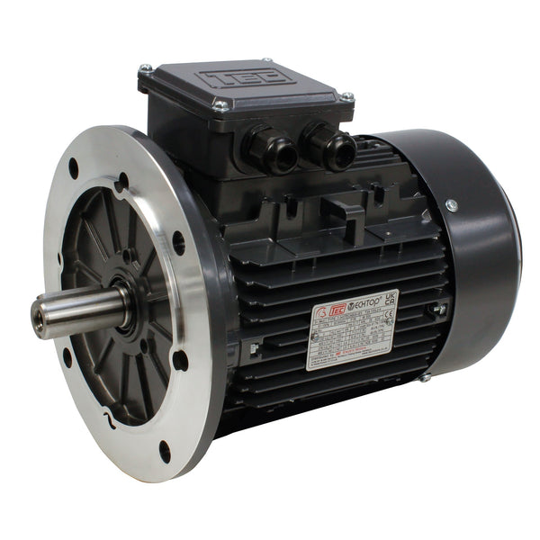 1.1kW Motor 4P 230V-415V IE3 Compact 80 Frame - Aluminium - TEC - B5