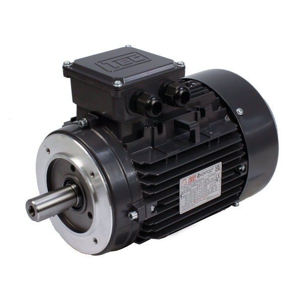 0.12KW Motor 2P 230V-415V IE2 56 Frame - Aluminium - TEC - B14
