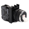 EMAS Black Handle Switch - B100C - 22mm Diameter - 1 NO
