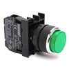 Extended Green Push Button - B102HY - 22mm - 1 NO + 1 NC