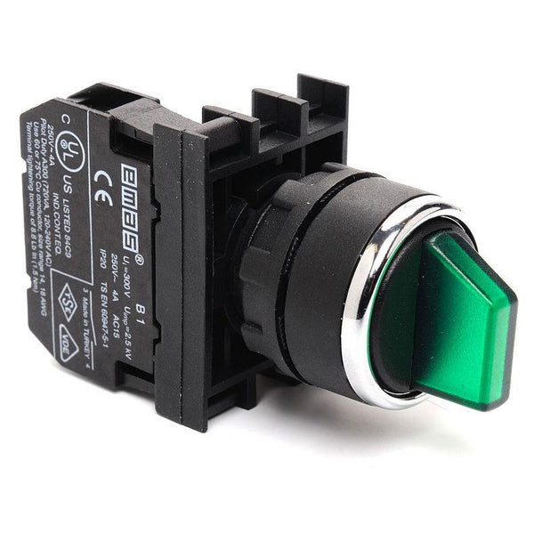 EMAS Green Multipole Selector Switch - B101SL30Y (II-0-I) 2 NO
