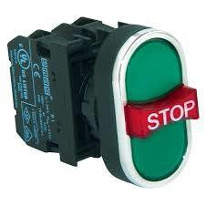 Stop Triple Push Button - B121B30YY - 1 NO + 1 NC + 1 NO