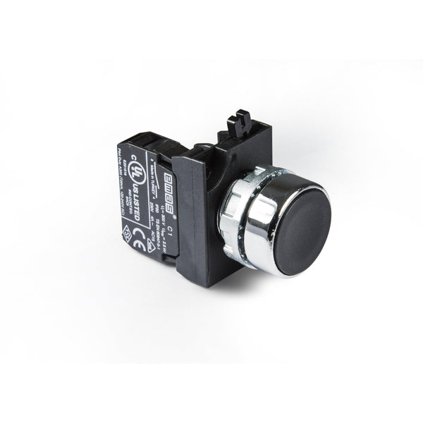 Metal Black Push Button - CM100DH - IP65 - 1 NO
