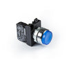 Metal Blue Extended Push Button - CM100HM - IP65 - 1 NO