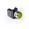 Metal Yellow Extended Push Button - CM202HS - IP65 - 2 NC