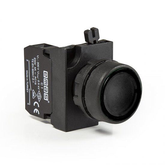 Round Black Push Button - CP305DH - IP65 - 2 NO + 2 NC