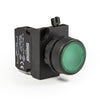 Round Green Push Button - CP102DY - IP65 - 1 NO + 1 NC