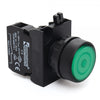 Round Green Push Button (Stay Put) - CP100FY IP65 - 1 NO