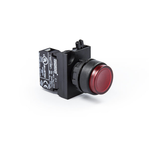 Extended Red Push Button - CP202HK - IP65 - 2 NC