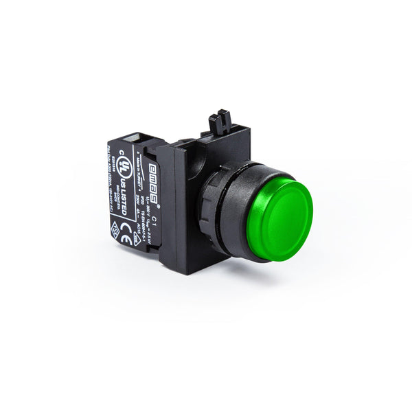 Extended Green Push Button - CP100HY - IP65 - 1 NO