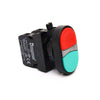 Green & Red Double Button IP65 - CP102K20KY - 1 NO + 1 NC