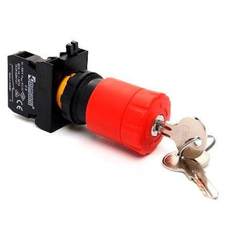 Key Operated Stop Button - IP65 - CP200EA30 - 30mm - 1 NC