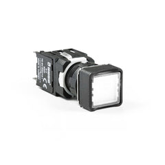Square White Push Button - D100KDB - IP50 - 1 NO