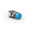 Circular Blue Push Button - D101YDM - IP50 - 2 NO