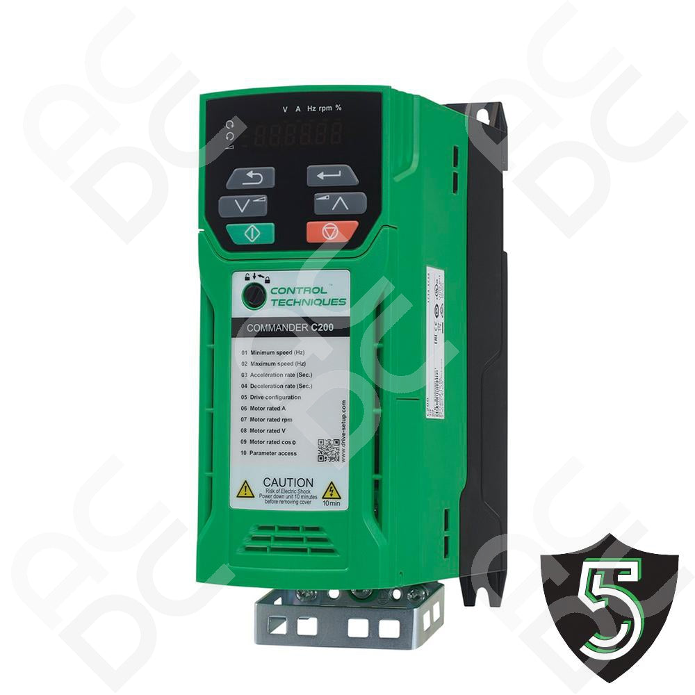 Commander Inverter Commander C200 1.1kW Three Phase AC Inverter | 415VAC | ACDC Drives