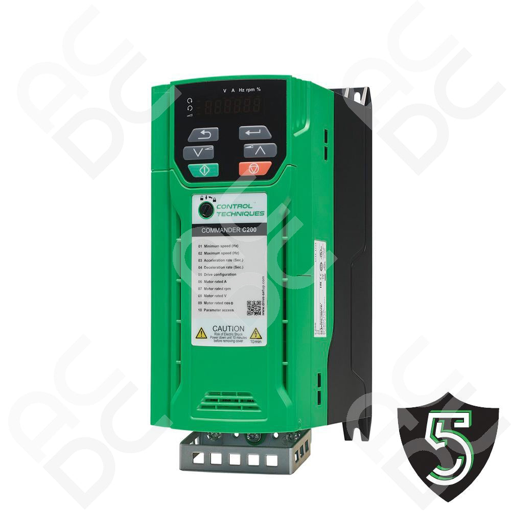 Commando Inverter Commander C200 2.2kW Three Phase AC Inverter | 415VAC | ACDC Drives