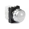 EMAS White Pilot Light - 30mm - IP50 - H050XB - 12-30V AC-DC