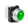 EMAS Green Pilot Light - 30mm - IP50 - H090XY - 12-30V AC-DC