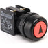 Silicon Covered Red Push Button - KB34RK0 - IP40 - 1 NO