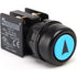 Silicon Covered Blue Push Button - KB34RM0 - IP40 - 1 NO