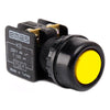 Metal Yellow Push Button - KB12RS - IP40 - 1 NC