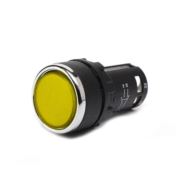 Monoblock Yellow Push Button - MB101DS - IP50 - 2 NO