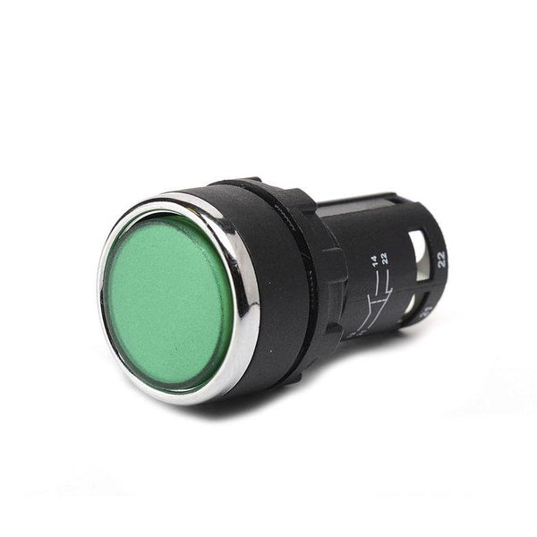 Monoblock Green Push Button - MB102DY - IP50 - 1 NO + 1 NC