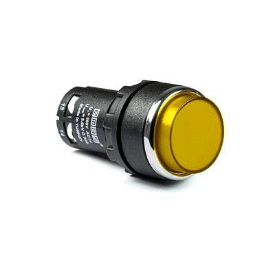 Monoblock Yellow Extended Button - MB101HS - IP50 - 2 NO