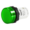 EMAS Monoblock Green Flat Pilot Light - MBSD012Y - IP50 - 12V