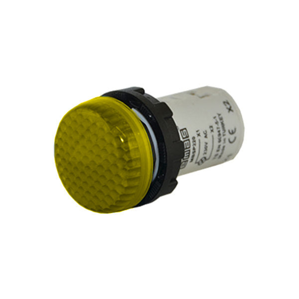 EMAS Monoblock Yellow Round Pilot Light - MBSP220S - IP50 - 220V