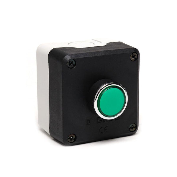 Control Box - Green Button - Plastic Enclosure IP65 - EMAS
