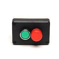 Control Box with 1 Green and 1 Red Stop Button - IP65 - EMAS