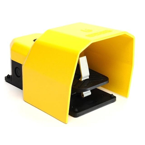 Protected Foot Switch - Aluminium - 1NO + 1NC Yellow - EMAS