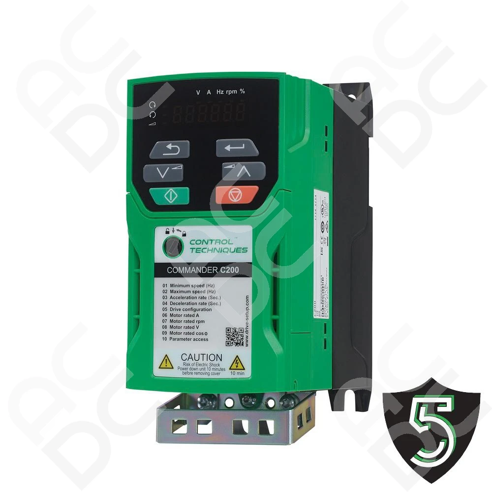 Commander Inverter Commander C300 0.25kW Single Phase AC Inverter | 230VAC | ACDC Drives