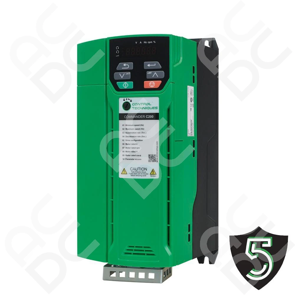 Commander Inverter Commander C200 5.5kW Three Phase AC Inverter | 415VAC | ACDC Drives